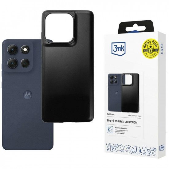 3MK Matt Case for Motorola Moto G86 Power Case Black 3MK Matt Case for Motorola Moto G86 Power Case Black
