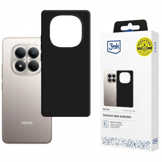 3MK Matt Case for Redmi Note 15 Pro 4G, black 3MK Matt Case for Redmi Note 15 Pro 4G, black