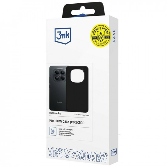 3MK Matt Case Pro Case for Redmi Note 15 Pro 4G Black 3MK Matt Case Pro Case for Redmi Note 15 Pro 4G Black