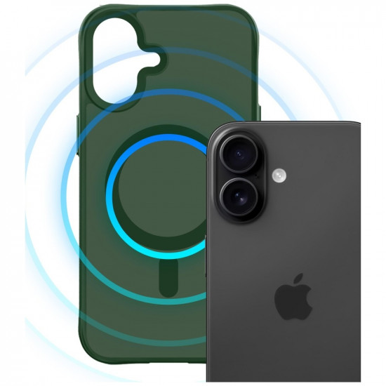 3MK Smoke MagCase for Apple iPhone 17 green