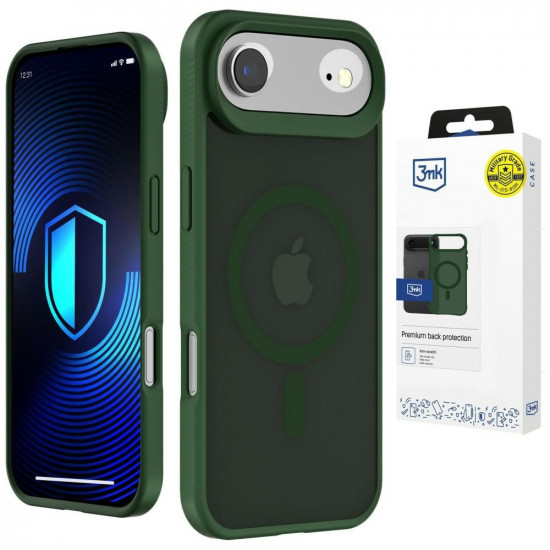 Case 3MK Smoke MagCase for Apple iPhone Air Green Case 3MK Smoke MagCase for Apple iPhone Air Green
