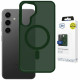 3MK Smoke MagCase case for Samsung Galaxy S25, green 3MK Smoke MagCase case for Samsung Galaxy S25, green
