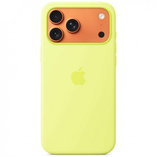 Case Apple Silicone Case MagSafe for iPhone 17 Pro Neon yellow