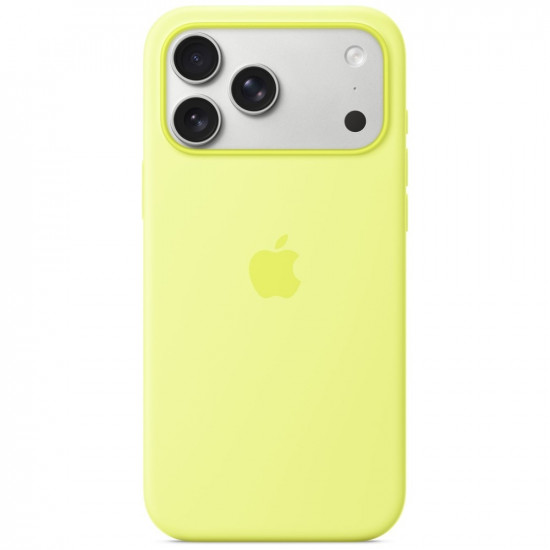 Case Apple Silicone Case MagSafe for iPhone 17 Pro Neon yellow