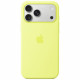 Case Apple Silicone Case MagSafe for iPhone 17 Pro Neon yellow