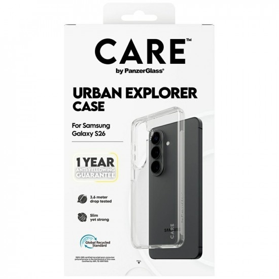 Case CARE by PanzerGlass Urban Explorer Transparent for Samsung Galaxy S26 transparent Case CARE by PanzerGlass Urban Explorer Transparent for Samsung Galaxy S26 transparent