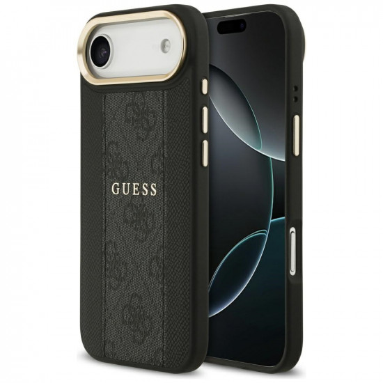 Case Guess 4G Stripe MagSafe for iPhone 17 Air black Case Guess 4G Stripe MagSafe for iPhone 17 Air black