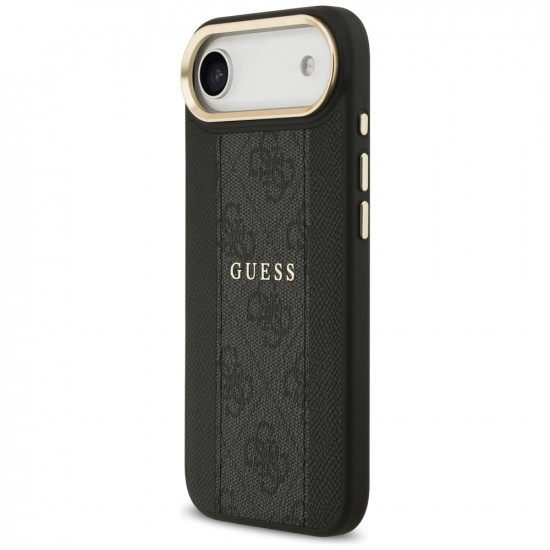 Case Guess 4G Stripe MagSafe for iPhone 17 Air black Case Guess 4G Stripe MagSafe for iPhone 17 Air black