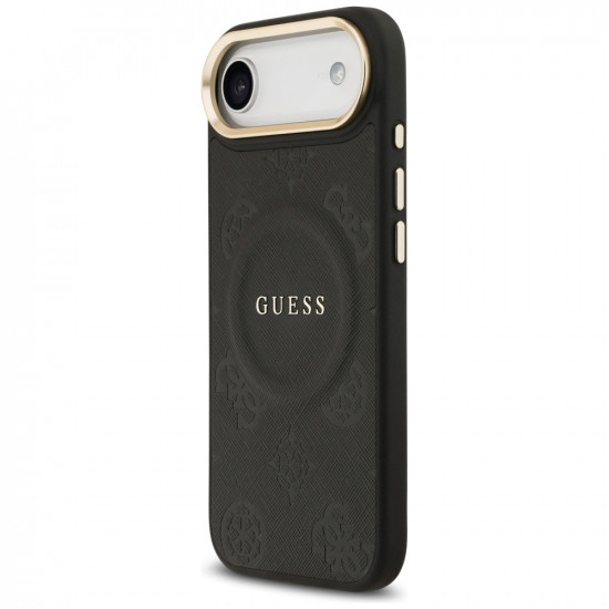 Case Guess Peony Hot Stamp MagSafe for iPhone Air black Case Guess Peony Hot Stamp MagSafe for iPhone Air black