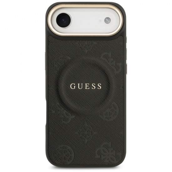 Case Guess Peony Hot Stamp MagSafe for iPhone Air black Case Guess Peony Hot Stamp MagSafe for iPhone Air black