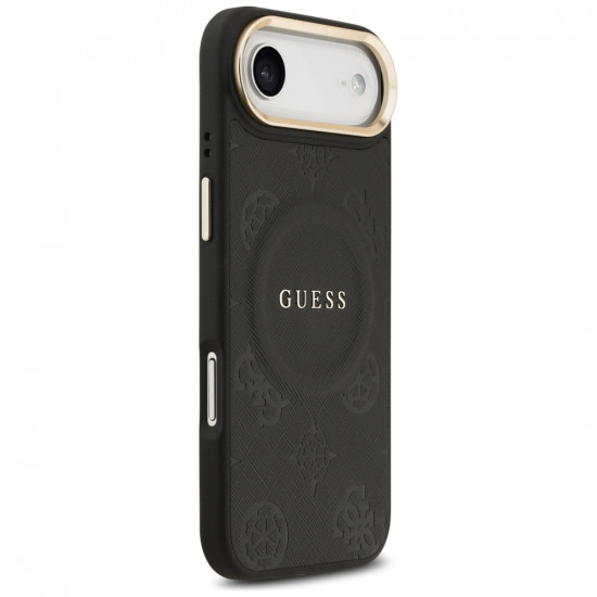 Case Guess Peony Hot Stamp MagSafe for iPhone Air black Case Guess Peony Hot Stamp MagSafe for iPhone Air black