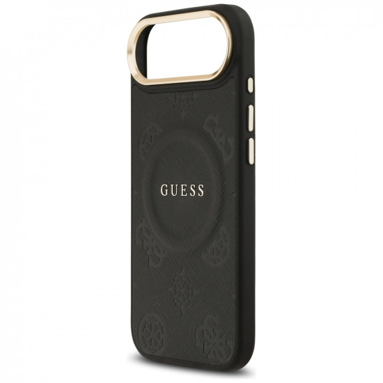 Case Guess Peony Hot Stamp MagSafe for iPhone Air black Case Guess Peony Hot Stamp MagSafe for iPhone Air black
