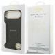 Case Guess Peony Hot Stamp MagSafe for iPhone Air black Case Guess Peony Hot Stamp MagSafe for iPhone Air black