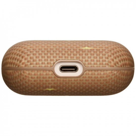 Case PITAKA Aramid Fiber for AirPods Pro 3 golden aluminum
