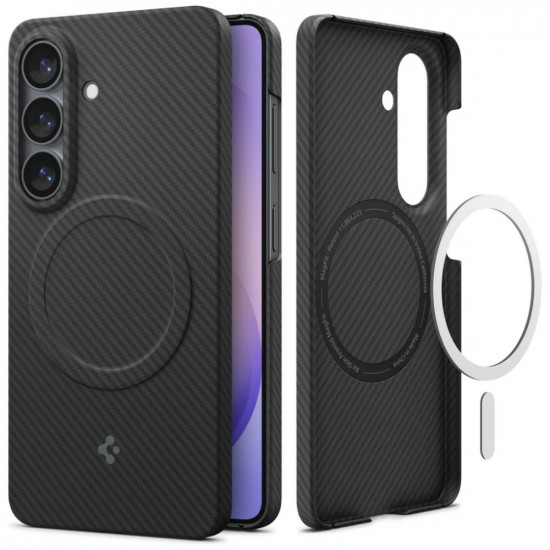 Spigen AirSkin Aramid MagSafe case for Samsung Galaxy S26 black