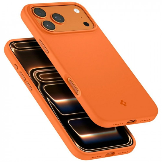 Spigen Silicone Fit MAG MagSafe case for iPhone 17 Pro Max orange Spigen Silicone Fit MAG MagSafe case for iPhone 17 Pro Max orange