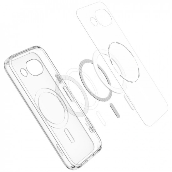 Spigen Ultra Hybrid Mag MagSafe case for Google Pixel 10A transparent/white Spigen Ultra Hybrid Mag MagSafe case for Google Pixel 10A transparent/white