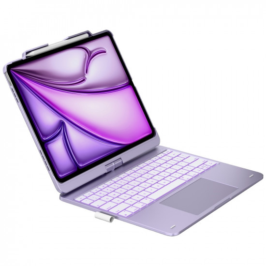 Typecase Flexbook Touch Case with Keyboard for iPad Air 13" M2 2024 / M3 2025 / M4 2026 light purple