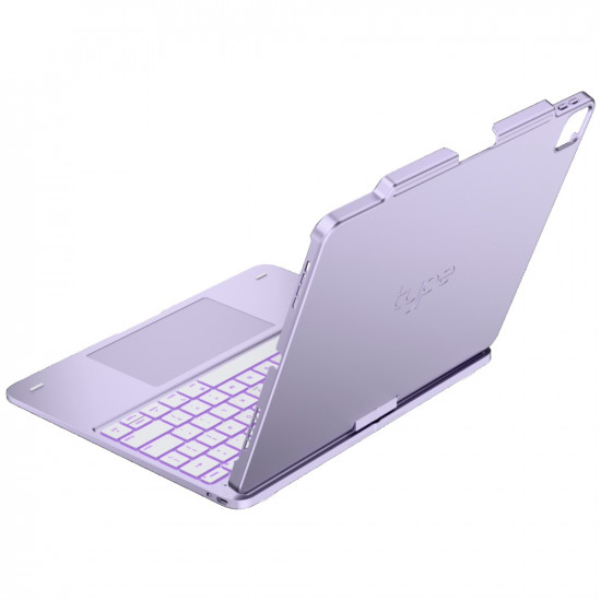Typecase Flexbook Touch Case with Keyboard for iPad Air 13" M2 2024 / M3 2025 / M4 2026 light purple