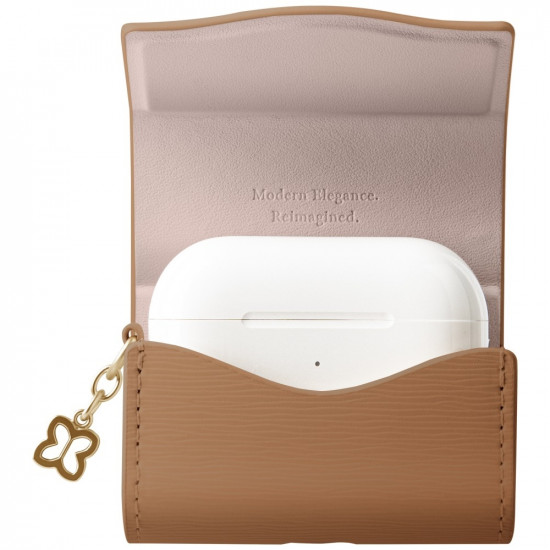 Case UNIQ Coehl Mirelle wallet for AirPods Pro brown