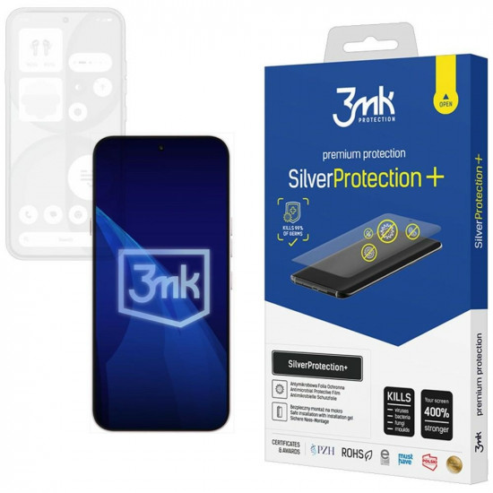 3MK SilverProtection+ Antimicrobial Film for Nothing Phone (4a) 3MK SilverProtection+ Antimicrobial Film for Nothing Phone (4a)