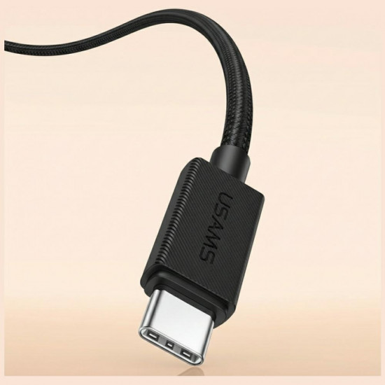 Cable USAMS U92 60W USB-C to USB-C 1.2m black