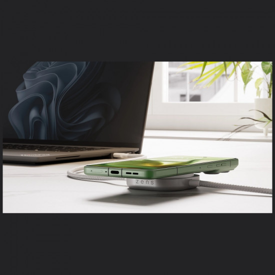 Zens Pro 2 Qi2 15W Wireless Charger (USB-C/USB-C) white