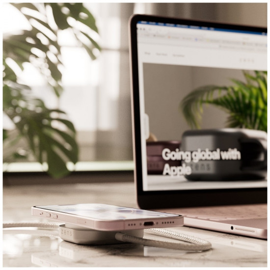 Zens Pro 2 Qi2 15W Wireless Charger (USB-C/USB-C) white