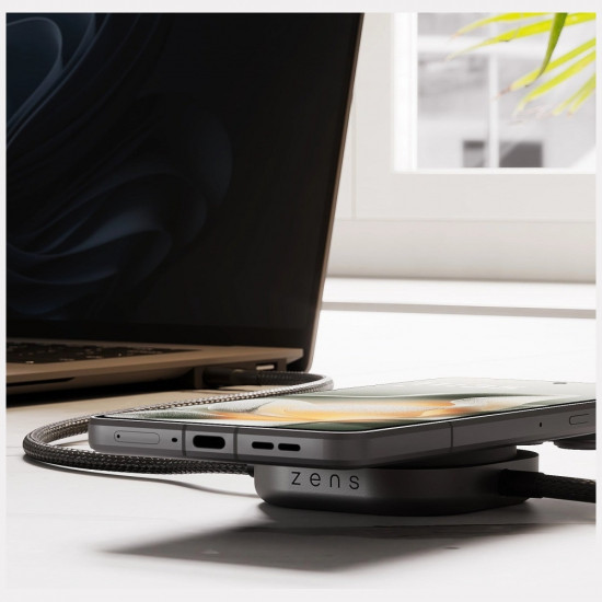 Zens Pro 2 Qi2 15W Wireless Charger (USB-C/USB-C) black