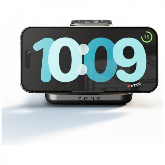 2-in-1 Magnetic Induction Charger Zens Nightstand Charger Pro 2 + Apple Watch Qi2 15W USB-C Chargin