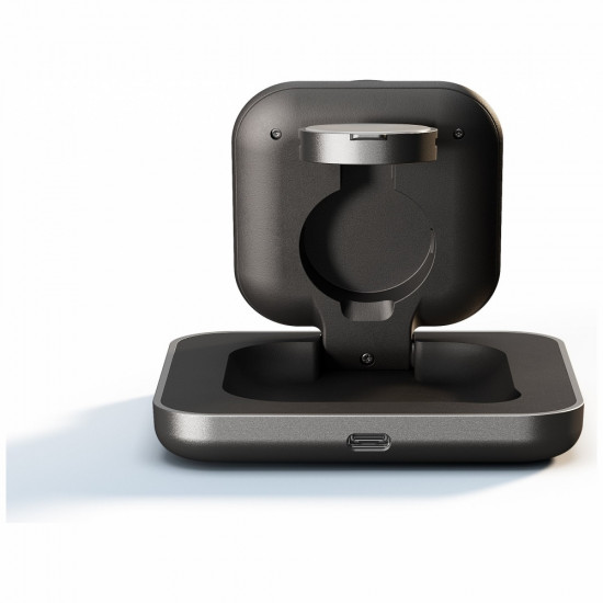 2-in-1 Magnetic Induction Charger Zens Nightstand Charger Pro 2 + Apple Watch Qi2 15W USB-C Chargin