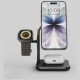 3-in-1 Magnetic Induction Charger Zens Office Charger Pro 3 + Apple Watch Charging 15W Qi2
