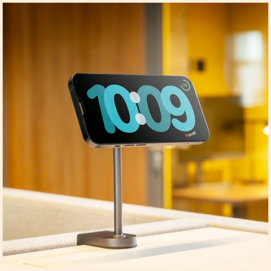 Zens Magnetic Inductive Charger Office Charger Mount Pro Qi2 desktop model black