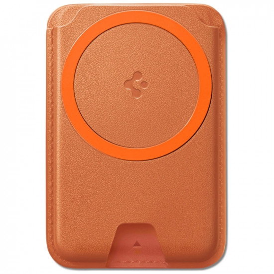 Spigen Valentinus MagFit+ MagSafe magnetic wallet orange Spigen Valentinus MagFit+ MagSafe magnetic wallet orange