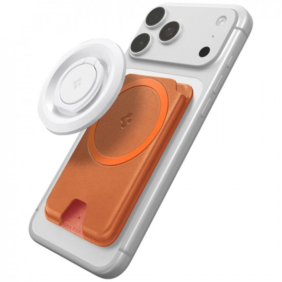 Spigen Valentinus MagFit+ MagSafe magnetic wallet orange Spigen Valentinus MagFit+ MagSafe magnetic wallet orange