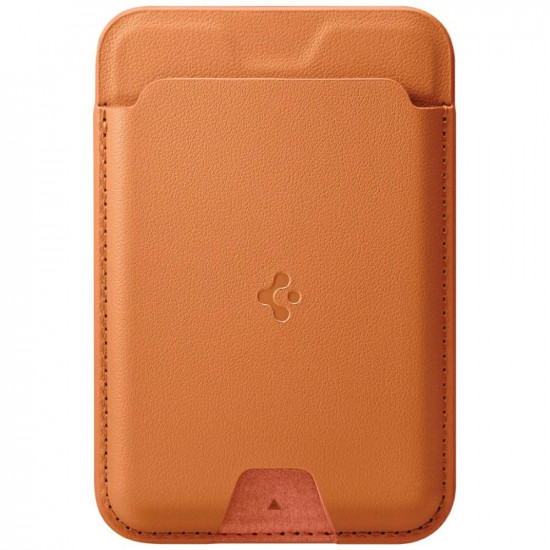Spigen Valentinus MagSafe magnetic wallet orange