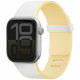 UNIQ watch band Revix IV Premium Apple Watch 42/41/40mm Edition Reversible Magnetic white-yellow UNIQ watch band Revix IV Premium Apple Watch 42/41/40mm Edition Reversible Magnetic white-yellow