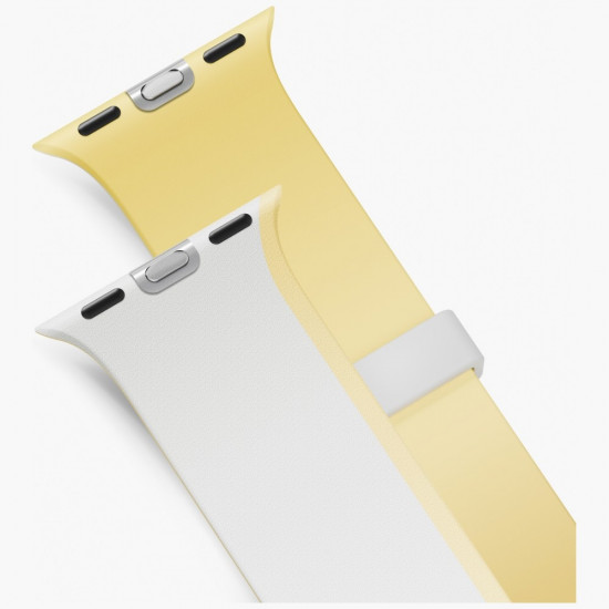 UNIQ watch band Revix IV Premium Apple Watch 42/41/40mm Edition Reversible Magnetic white-yellow UNIQ watch band Revix IV Premium Apple Watch 42/41/40mm Edition Reversible Magnetic white-yellow