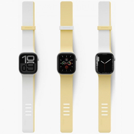 UNIQ watch band Revix IV Premium Apple Watch 42/41/40mm Edition Reversible Magnetic white-yellow UNIQ watch band Revix IV Premium Apple Watch 42/41/40mm Edition Reversible Magnetic white-yellow