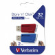 Verbatim Store `n` Click USB 3.0 pendrive 32GB 2 pcs red/blue 49308