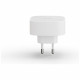 Zens Qi 15W Wireless Induction Charger with USB-C 18W white