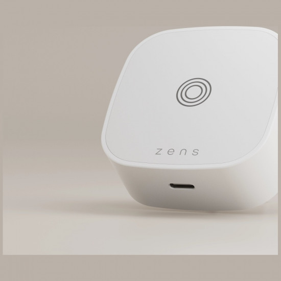 Zens Qi 15W Wireless Induction Charger with USB-C 18W white