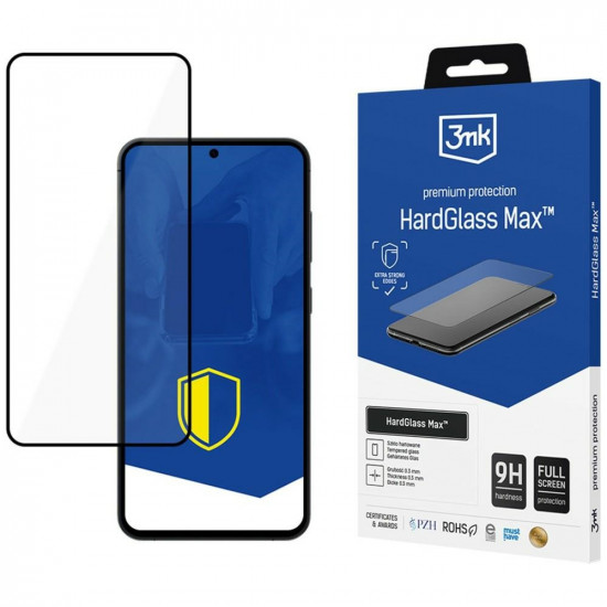 Tempered glass 3MK HardGlass Max for Samsung Galaxy S25+ black