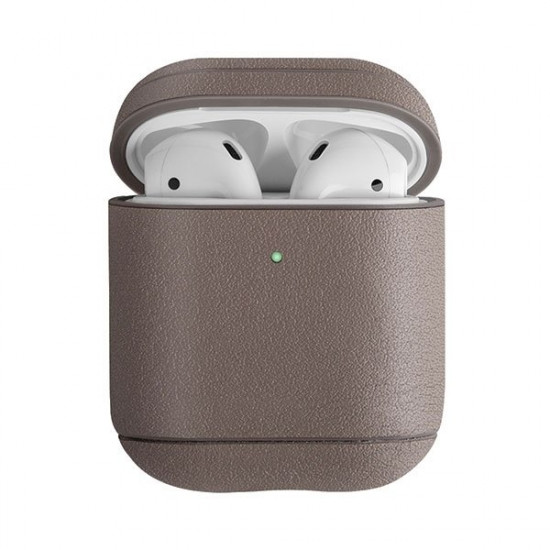 UNIQ Case Terra AirPods 1/2 gen. Genuine Leatherbeige/beige