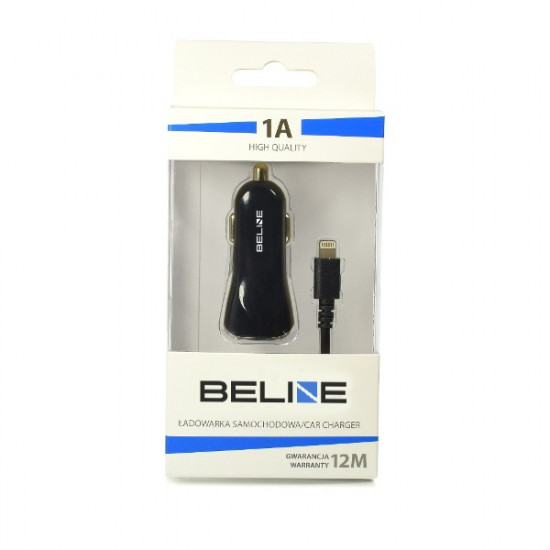 Beline Car Charger 1xUSB + lightning 1A black iPhone 5/6/7/8/X Beline Car Charger 1xUSB + lightning 1A black iPhone 5/6/7/8/X