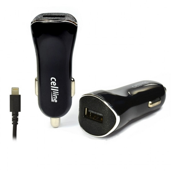 Cellline Car Charger 1xUSB + lightning 1A black iPhone 6 Cellline Car Charger 1xUSB + lightning 1A black iPhone 6