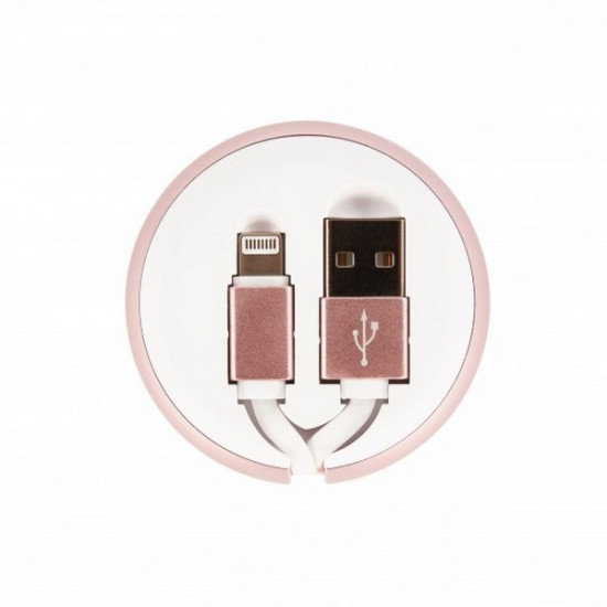 Richmond&amp;Finch Lightning Retractable Cable Pink Marble CW-114