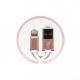 Richmond&amp;Finch Lightning Retractable Cable Pink Marble CW-114
