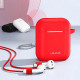USAMS Protective Case for AirPods silicone red BH423AP04 (US-BH423)
