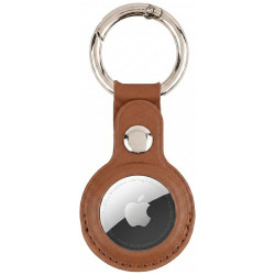 Mercury Leather AirTag case brown